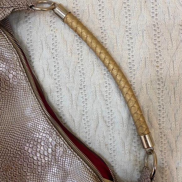 Dana Buchman, Faux Snake Skin Leather Shoulder Bag - Picture 10 of 13